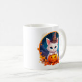 Mug Cute Cat Witch Pumpkin (Devant droit)