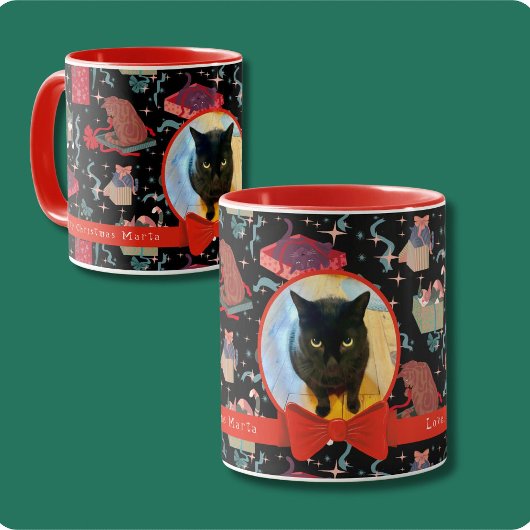Mug Cute Cats Dans Les Boîtes De Noël Photo Personnali