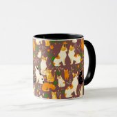 Mug Cute Cats sur un café Arrière - plan Brown (Devant droit)