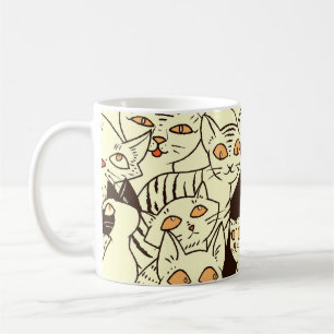 Mug Cute Cats Vintage Motif papier peint