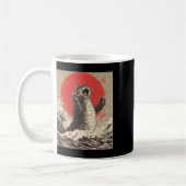 Mug Cute Catzilla Chat Japonais Art Drôle Chat (Gauche)
