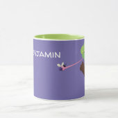 Mug Cute chameleon attraper un dessin animé (Centre)