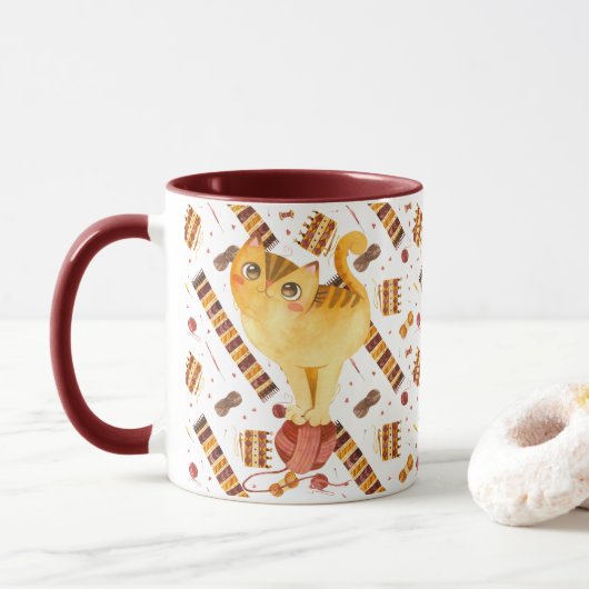Mug Cute chat (Avec donut)
