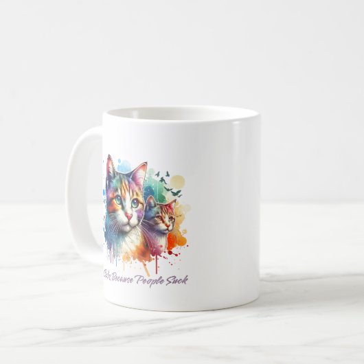 Mug Cute chat (Devant gauche)