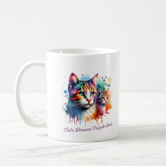 Mug Cute chat (Gauche)