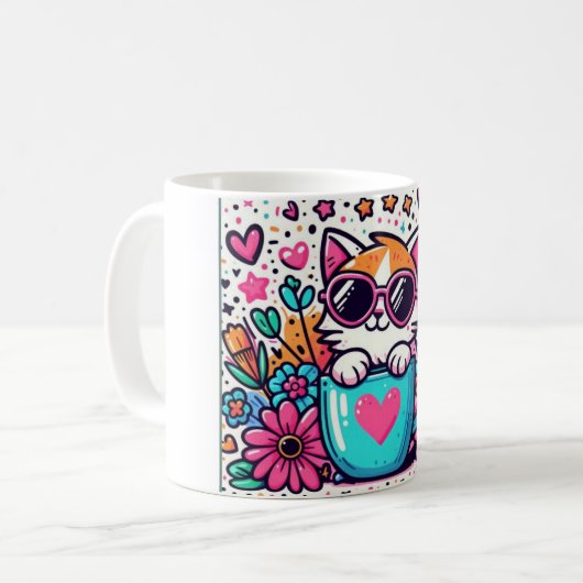 Mug Cute chat (Devant gauche)