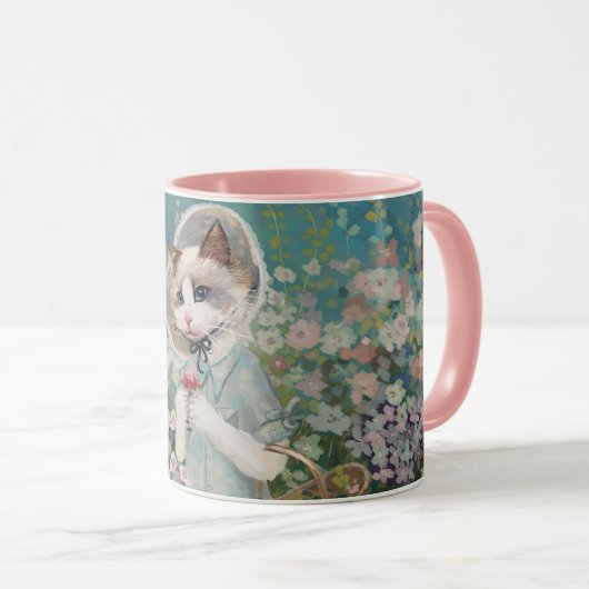 Mug Cute chat (Devant droit)