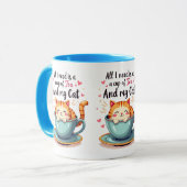 Mug Cute Chat en Teacup Kawaii Art Cosy (Devant gauche)