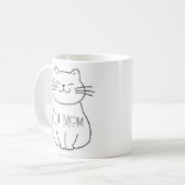 Mug Cute Chat Maman Smiling Chat Cartoon (Devant gauche)