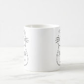 Mug Cute Chat Maman Smiling Chat Cartoon (Centre)