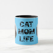 Mug Cute Chat Maman Vie Personnalisée Animal de compag (Centre)