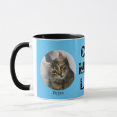 Mug Cute Chat Maman Vie Personnalisée Animal de compag (Gauche)