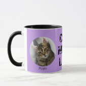 Mug Cute Chat Maman Vie Personnalisée Animal de compag (Gauche)