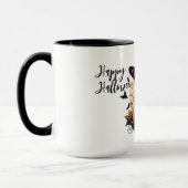 Mug Cute chat noir et Jack-o-lanterne (Gauche)