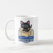 Mug Cute Chat Noir Je Fais Ce Que Je Veux (Gauche)