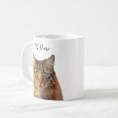 Mug Cute chat ou chien Photo personnalisée et nom Modè (Devant gauche)