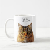 Mug Cute chat ou chien Photo personnalisée et nom Modè (Gauche)