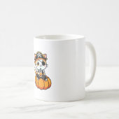 Mug Cute Chat Pirate Boire Boba Thé Halloween Pumpki (Devant droit)