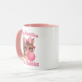 Mug Cute Chat - Restez Pawsitive Blow Bubbles - (Devant gauche)