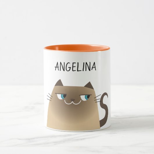 Mug Cute chat siamese (Centre)