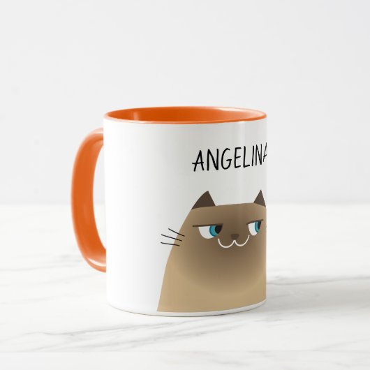 Mug Cute chat siamese (Devant gauche)