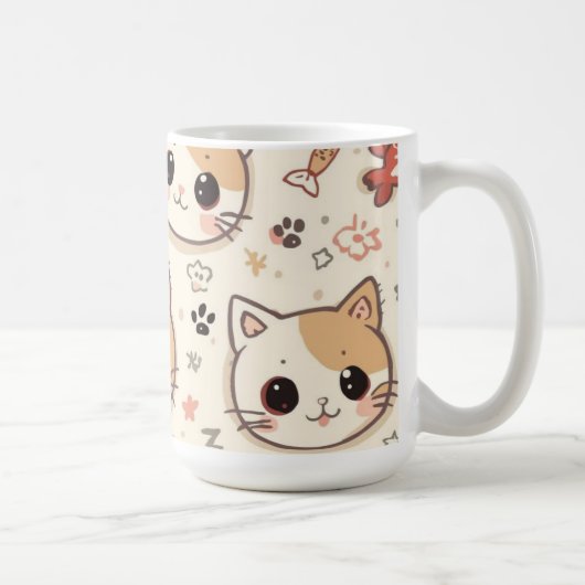 Mug Cute Chat simple chaton Motif (Droite)