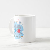 Mug Cute chat Zodiac | Gemini (Devant gauche)