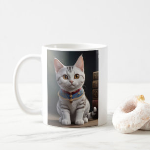Mug Cute chaton à air court américain avec grands yeux