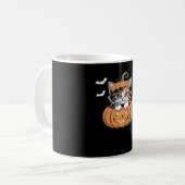 Mug Cute chaton Halloween dans un T-shirt classique Ci (Devant gauche)