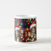 Mug Cute chatons avec le Père Noël et casquettes de re (Centre)