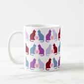 Mug Cute Chats et Coeurs Motif (Gauche)