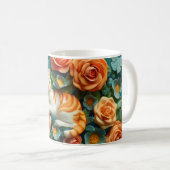 Mug Cute Chats et Fleurs Design (Devant droit)