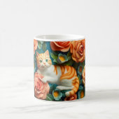 Mug Cute Chats et Fleurs Design (Centre)