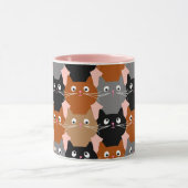 Mug Cute Chats Motif Adorable Feline Kittens Café (Centre)