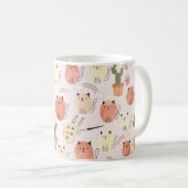 Mug Cute chats sans couture motif (Devant droit)