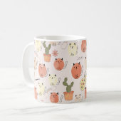 Mug Cute chats sans couture motif (Devant gauche)