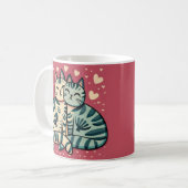 Mug Cute chats Valentine (Devant gauche)