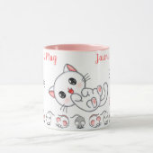 Mug Cute chatte personnalisée et souris enfants (Centre)