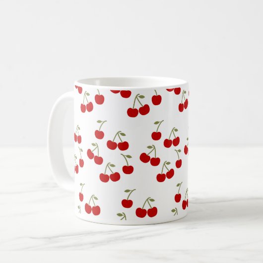 Mug Cute Cherries Pattern (Devant gauche)
