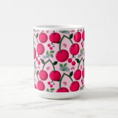 Mug Cute Cherry  Pattern, Glossy Kawaii Fruit (Centre)