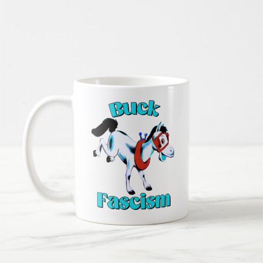 Mug Cute Cheval Rétro - Fascisme Buck (Gauche)