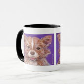 Mug Cute cheveux longs Chihuahua (Devant gauche)