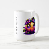 Mug Cute Chibi Happy Halloween Citrouille Personnalisé (Devant droit)