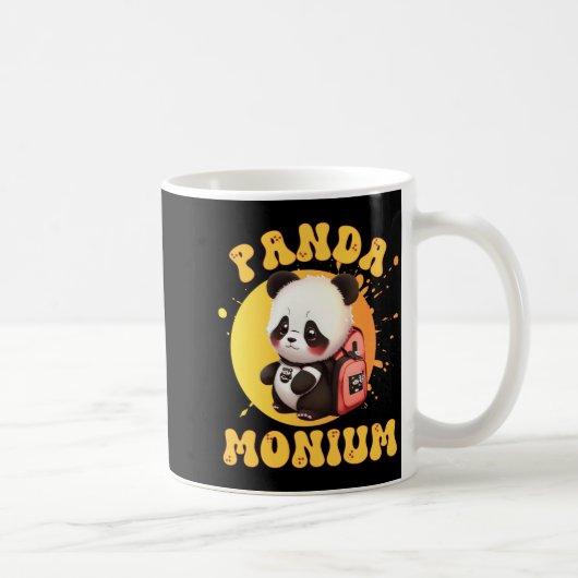 Mug Cute Chibi Kawaii Panda Name School Year On Back B (Droite)