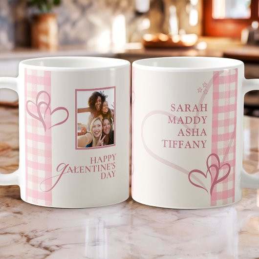 Mug Cute Chic Pink Stylish Galentine's Besties