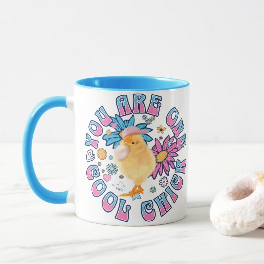 Mug Cute Chick - Vous êtes un Cool Chick (Avec donut)