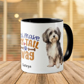 Mug Cute Chien Havanais, tu fais ma queue
