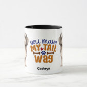 Mug Cute Chien Havanais, tu fais ma queue (Centre)