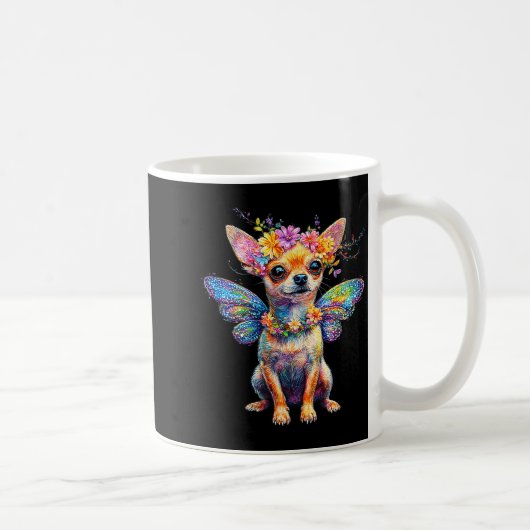 Mug Cute Chihuahua Dog Angel With Wings (Droite)