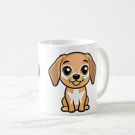 Mug Cute chiot (Devant droit)